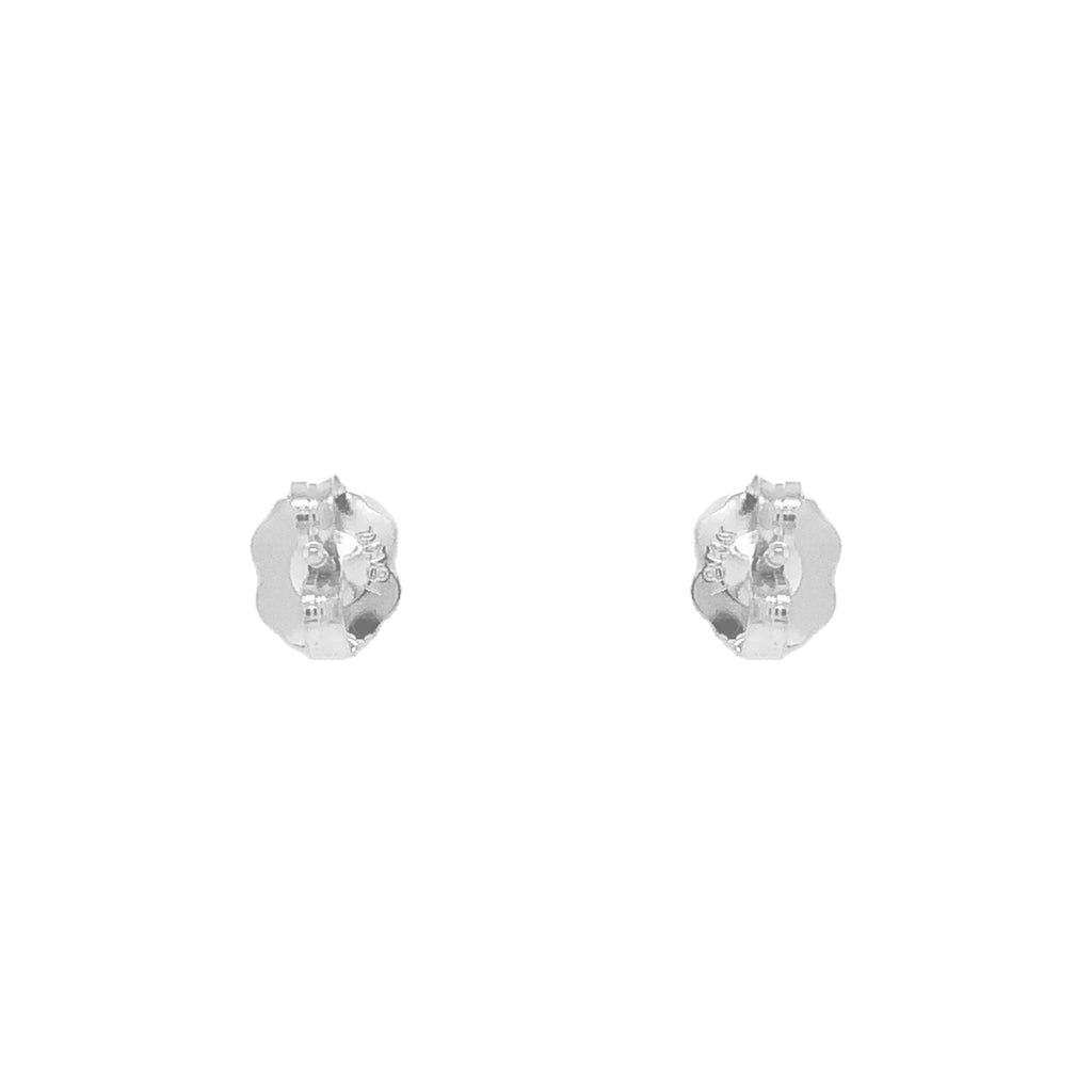 diamond studs post earrings 0.35cts 14k white gold