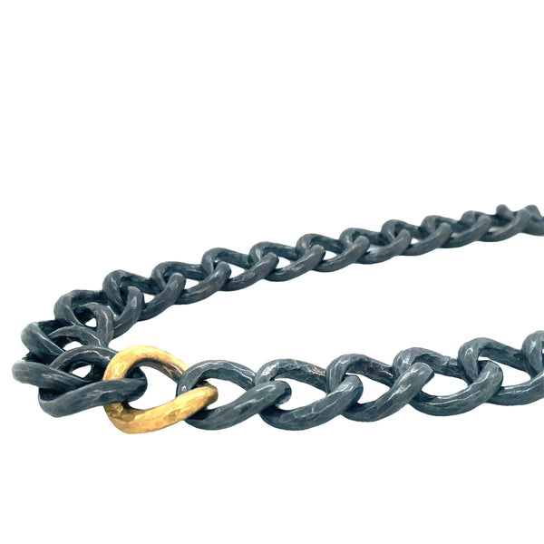 Lika Behar Chain Game CARLA Collection Necklace in 24k Gold Fusion