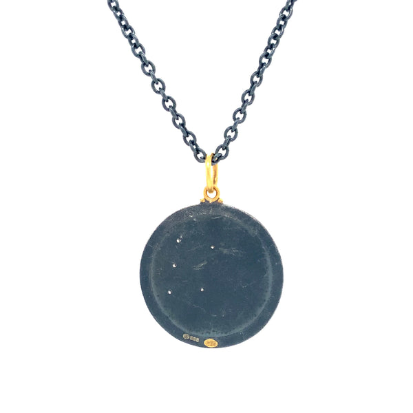 Lika BeharTreasures and Talismans, Yin and Yang MEDALLION Collection with Diamon