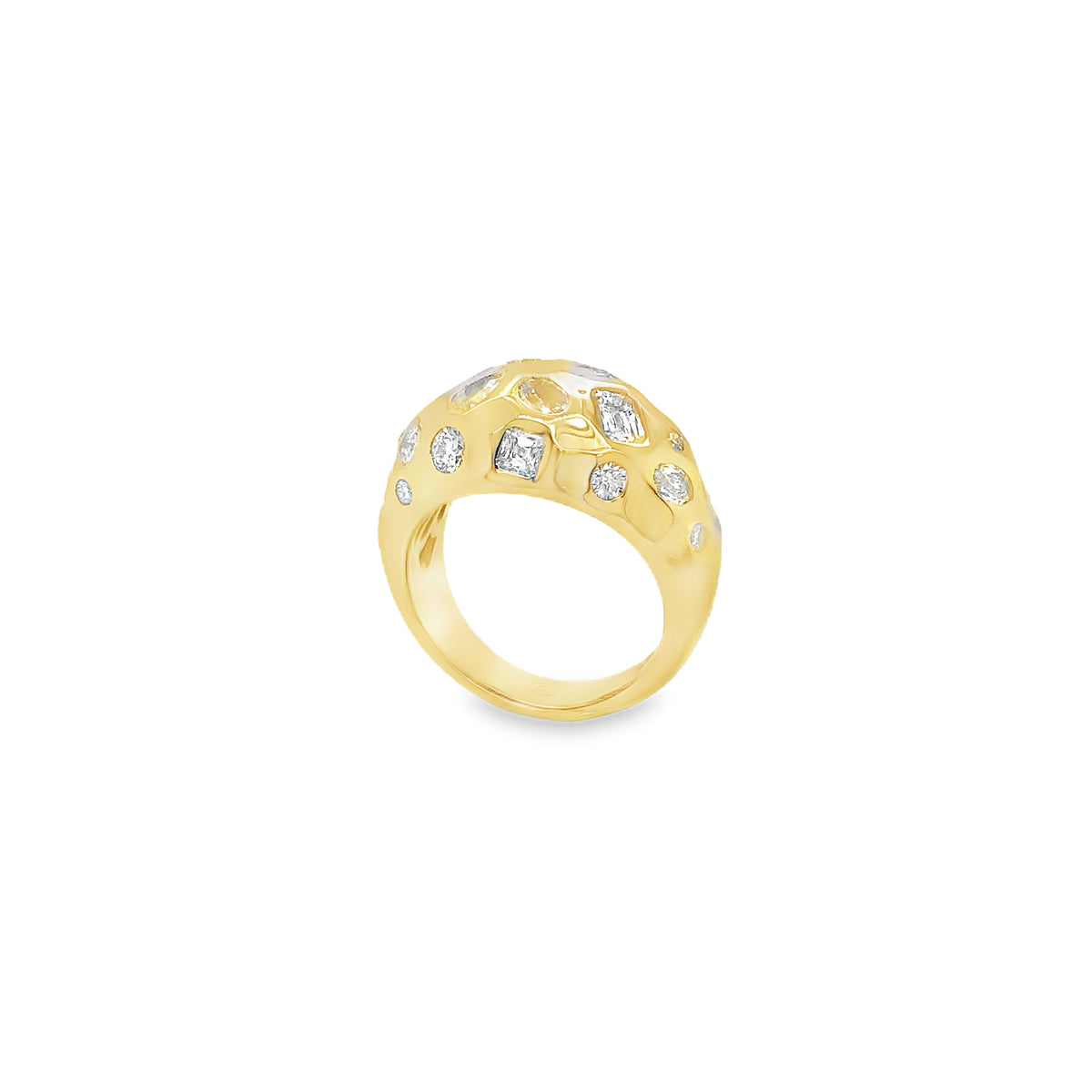 Christopher Designs L'Amour Crisscut® Mixed-cut Diamond Ring Set in 18 ...