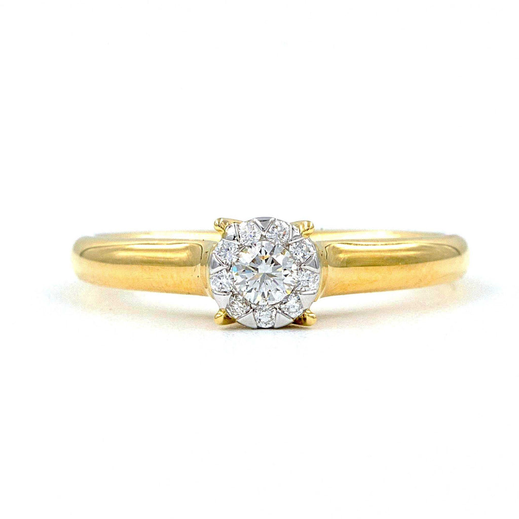 18K Yellow Gold Memoire Bouquet Collection Ring | Blacy's Fine Jewelers