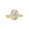 0.70ct Christopher Designs L'amour Diamond Ring, 18K White Gold, with Halo Design | Blacy's Fine Jewelers