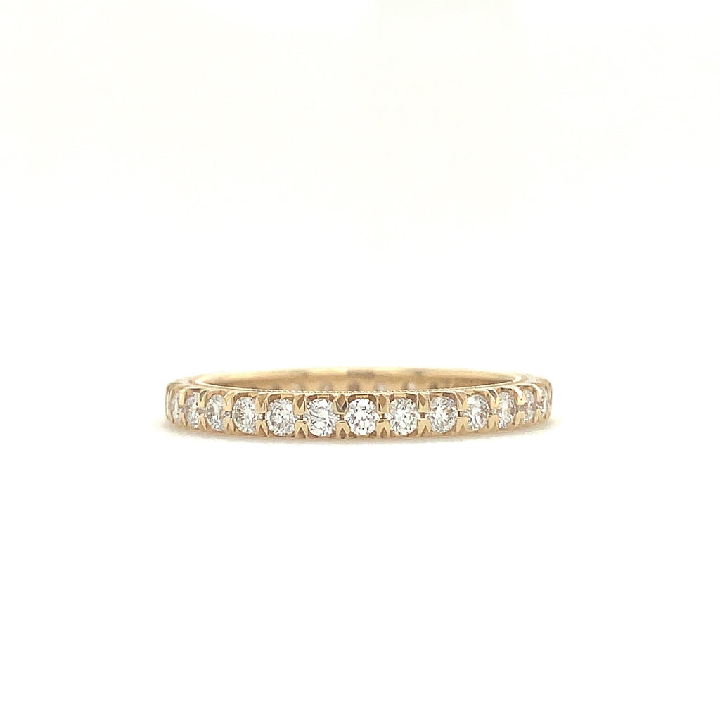 Christopher Designs Diamond Eternity Band 14K Yellow Gold Round Brilli ...
