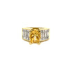 simon g invisible set baguette and princess cut diamond semi mounting ring 18 kt 1.80 ctw