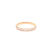stackable pavé two row diamond band in 14k rose gold 0.40ctw