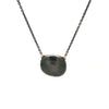 lika behar reflections necklace diamonds 0.46 ctw 24k yellow gold and oxidized silver