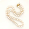cream akoya cultured 6.0 - 6.5mm pearl necklace 16" in length aa quality