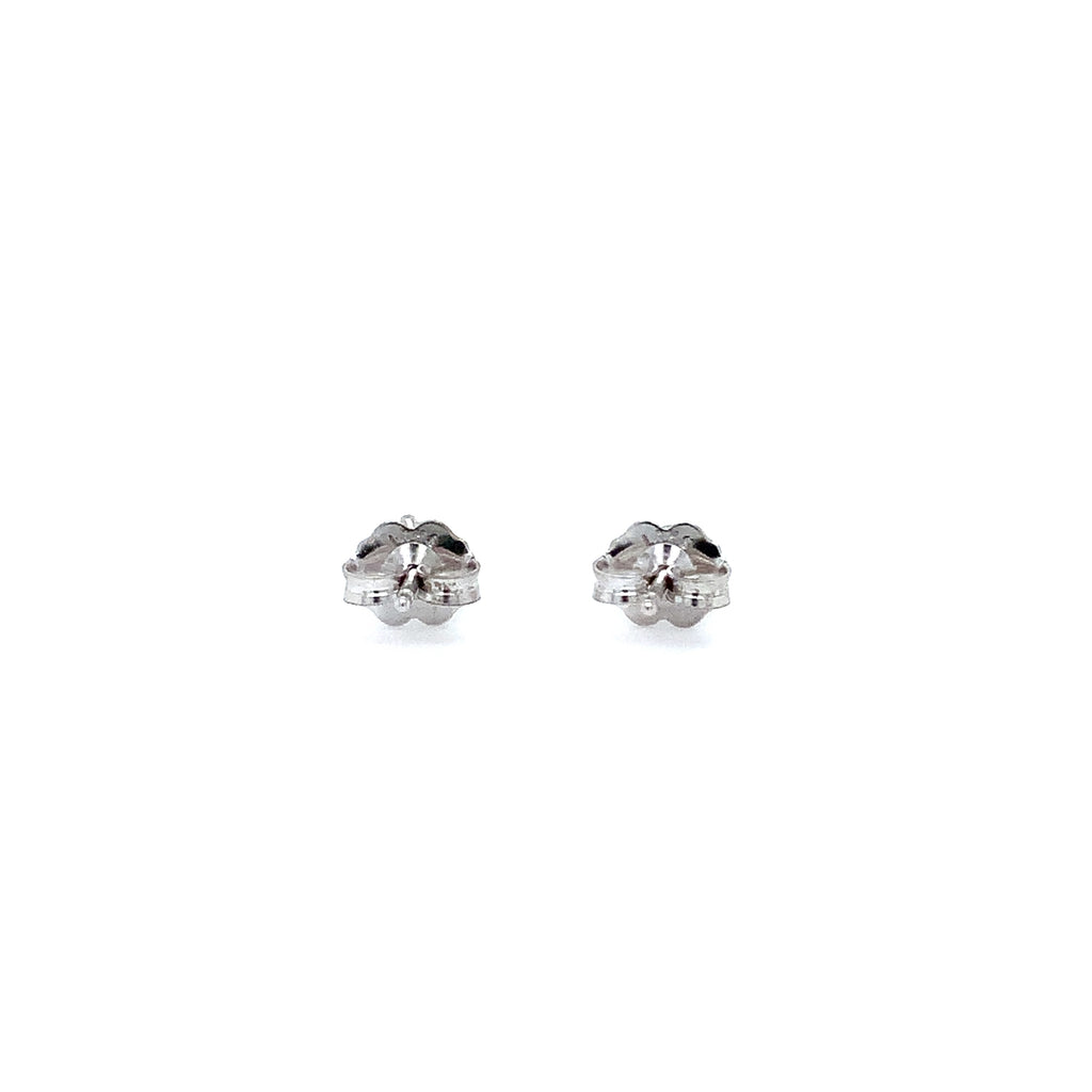martini set stud diamond earring  0.20 cts tw  14 karat white gold