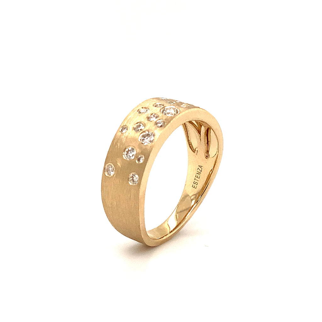 stackable fashion diamond band 0.30ct set in 14k yellow gold