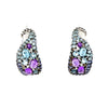 Ombre Sapphire, Amethyst, Topaz and Diamond Hoop Earrings | Blacy's Fine Jewelers