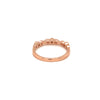 stackable rose gold bezel and pave set infinity diamond band set in 14 kt rose gold