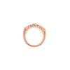 stackable rose gold bezel and pave set infinity diamond band set in 14 kt rose gold
