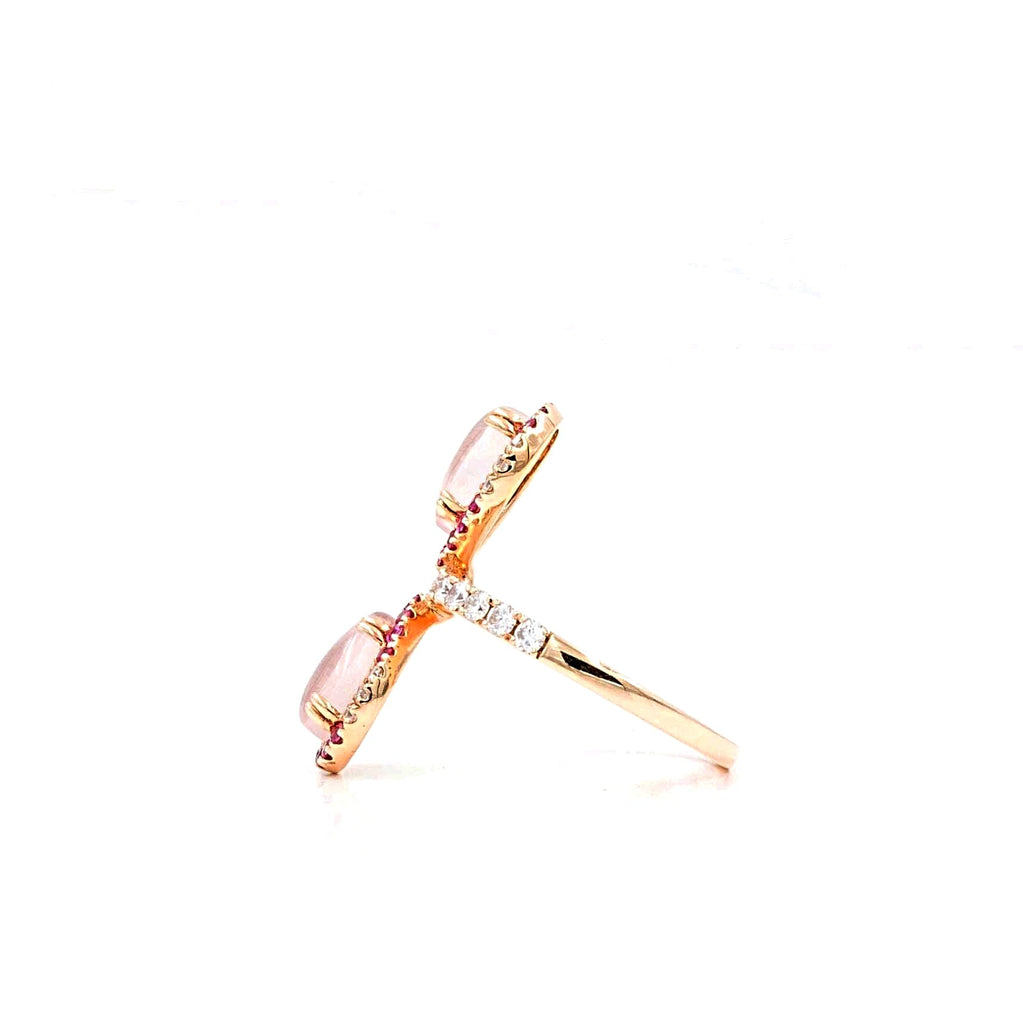 Rose Quartz And Pink Sapphire Ring | Blacy's Fine Jewelers