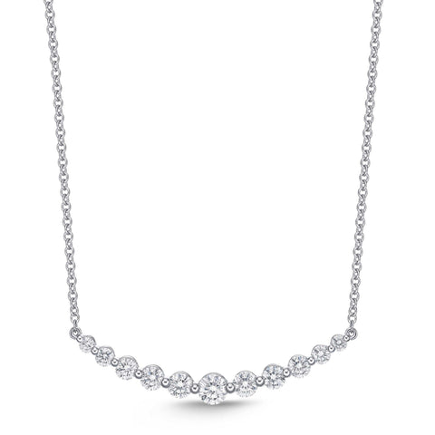 Memoire Diamond Classic Smile Necklace | Blacy's Fine Jewelers