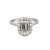 christopher designs l'amour crisscut®  halo diamond engagement ring 1.30 ctw 18 kt white gold. gia