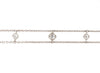 a link metropolitan diamond chain link bracelet  5 diamonds = 0.50 cts t.w.