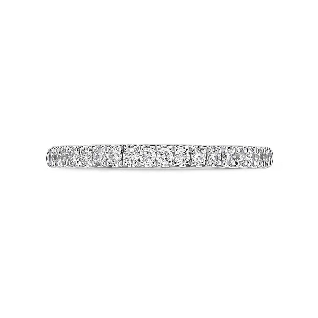 18k White Gold Memoire Margarita Collection Diamond Band 0.17ctw | Blacy's Fine Jewelers
