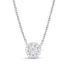 Memoire Bouquet Collection Pendant 10 Round Brilliant Diamonds Equals .67ctw 18K White Gold | Blacy's Fine Jewelers
