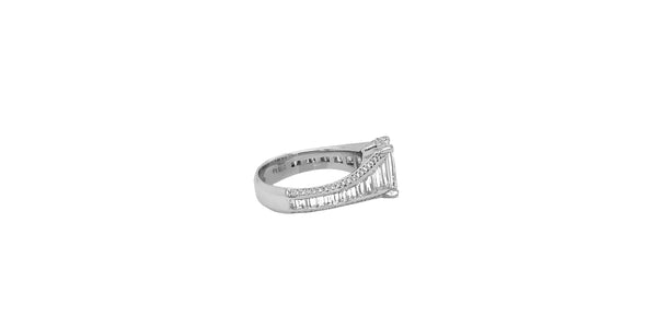 christopher designs crisscut® diamond engagement ring platinum  cts t.w. gia certified