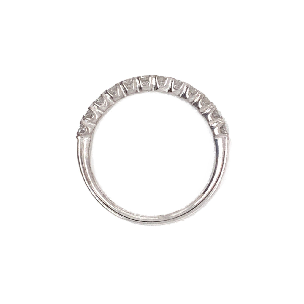 christopher designs crisscut® stackable diamond band 12 round brilliant diamonds 0.50 ctw 14k white gold