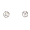 halo stud round brilliant cut diamond earrings 0.85 cts t.w. 18k white gold