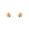 diamond post earrings set in 18k yellow gold martini settings