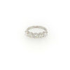 Christopher Designs Crisscut Brilliant 5 stone Diamond Band, 18K White Gold, 2.09ctw Diamonds | Blacy's Fine Jewelers