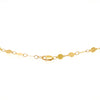 mirror link necklace in 14kt yellow gold