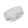 Memoire Eternal Star Collection Eternity Band 18K White gold Eternity Ring equals a 3.04 ctw | Blacy's Fine Jewelers, Memoire