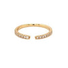 open round brilliant cut diamond stackable band 0.25 ctw 14k yellow gold