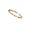 open round brilliant cut diamond stackable band 0.25 ctw 14k yellow gold