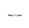 black diamond stackable band in 18 kt white gold. 0.37 cts.