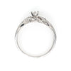 diamond promise ring in10 kt white gold 0.10 cts t.w. round brilliant cut