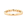 pear and round alternating shaped stackable diamond ring 14k yellow gold