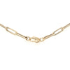 paper clip chain necklace 14kt gold 20 " long  by royal chain  14 mm x 4.2 mm