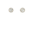 diamond jacket earrings 0.15 cts 14k white gold