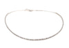 a link collection flexible diamond choker necklace 18 kt white gold. 16 "  2.52 cts t.w.