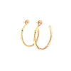 diamond hoop earrings french clip and post 18k rose gold diamond 1.76 ctw