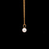 imperial crown cultured akoya pearl 7mm  pendant in 18kt yellow gold.