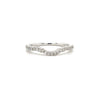 semi mounting wth halo 0.65 ctw with wedding band 0.25 ctw 14k white gold