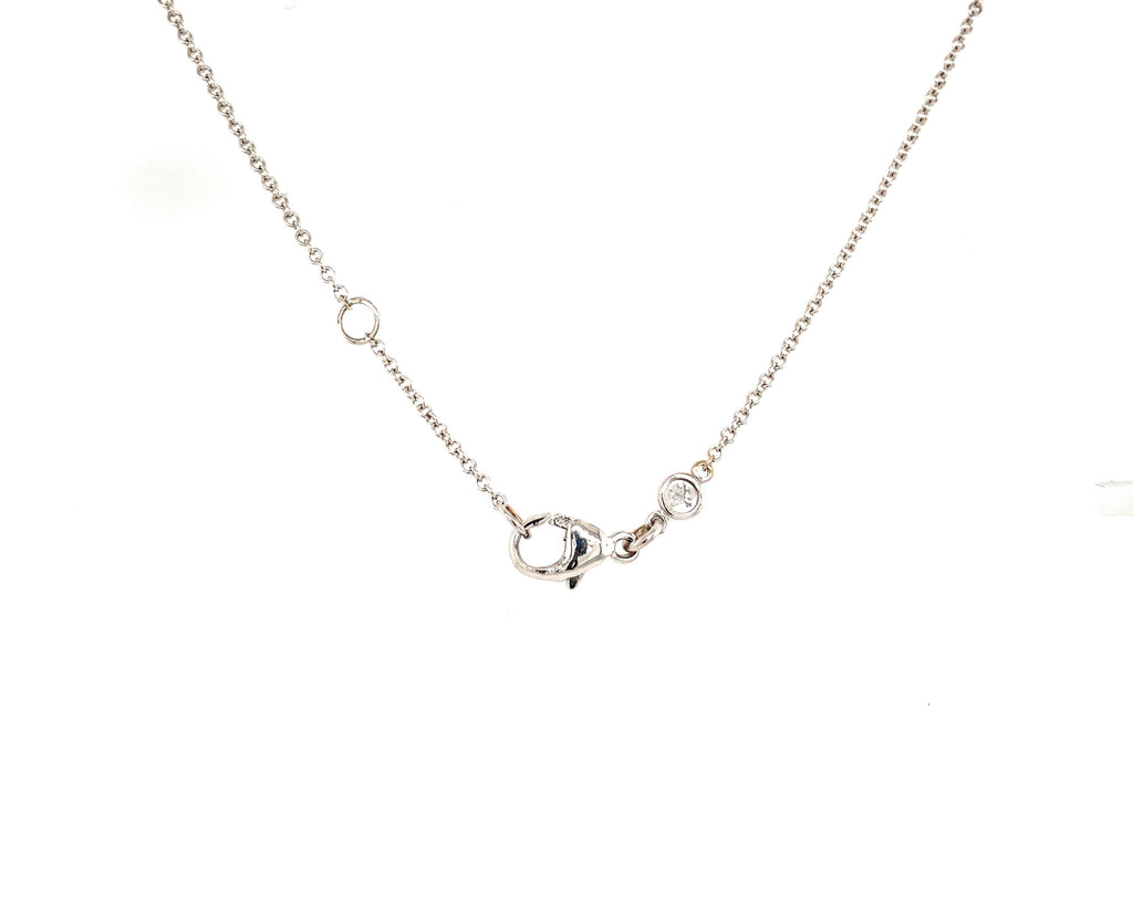 Mastoloni Pearl Pavée Diamond Lariat With Black Onyx Necklace 18K Whit ...