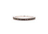 chocolate diamond stackable band in 14 kt white gold.