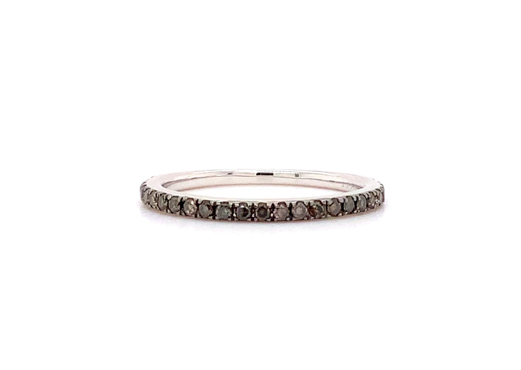 Chocolate diamond stackable ring Clearance