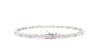 tennis bracelet round brilliant cut diamonds 0.83ctw 18k white gold