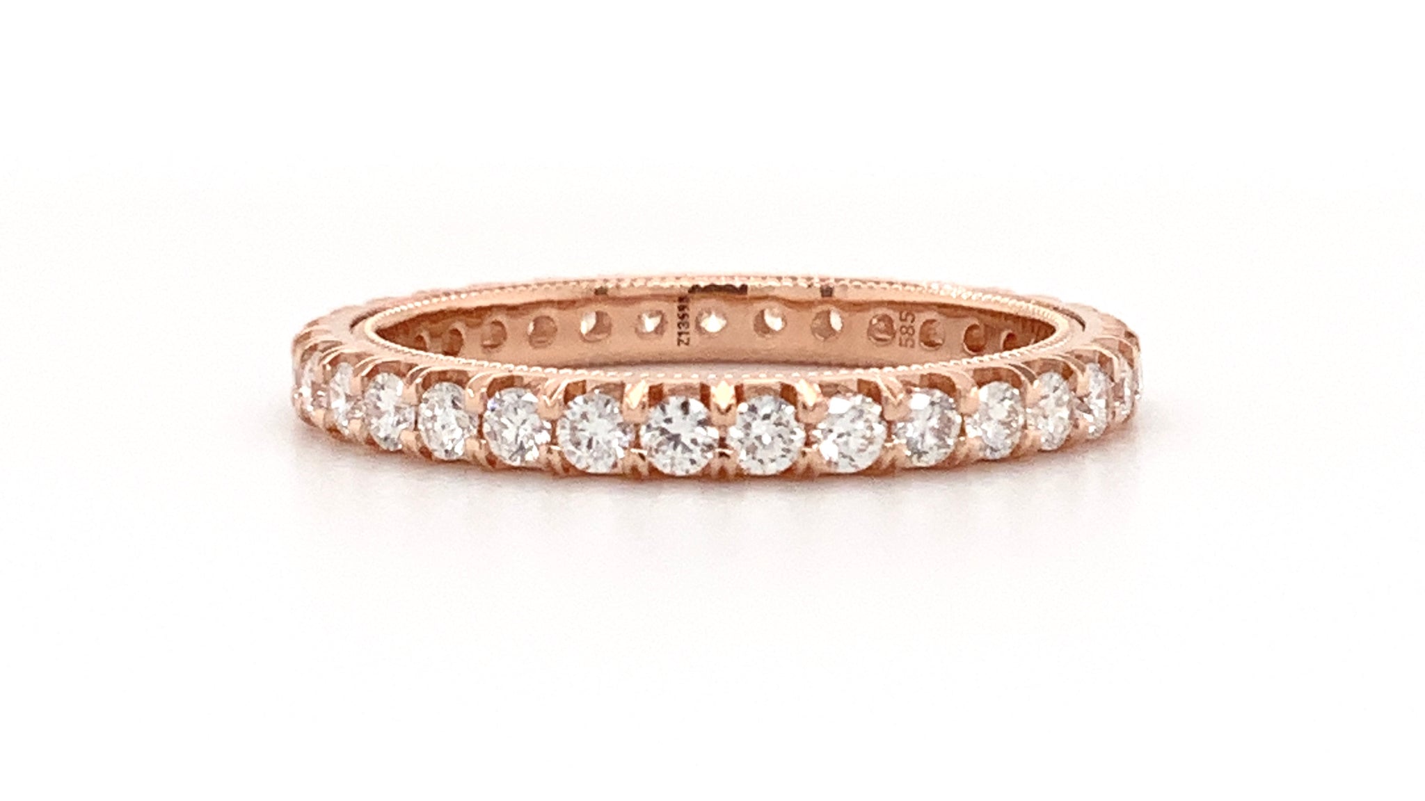 Christopher Designs Stackable Diamond Eternity Wedding Band 0.78 ctw.1 ...