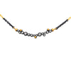 Lika Behar Dylan Bar Necklace 24K Yellow Gold and Oxidized Silver | Blacy's Fine Jewelers