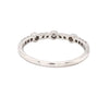 large and small round brilliant diamonds 0.20 ctw stackable band 14k white gold