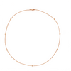 diamonds by the yard necklace with 9 stations round brilliant diamonds 0.20ctw 18k rose gold