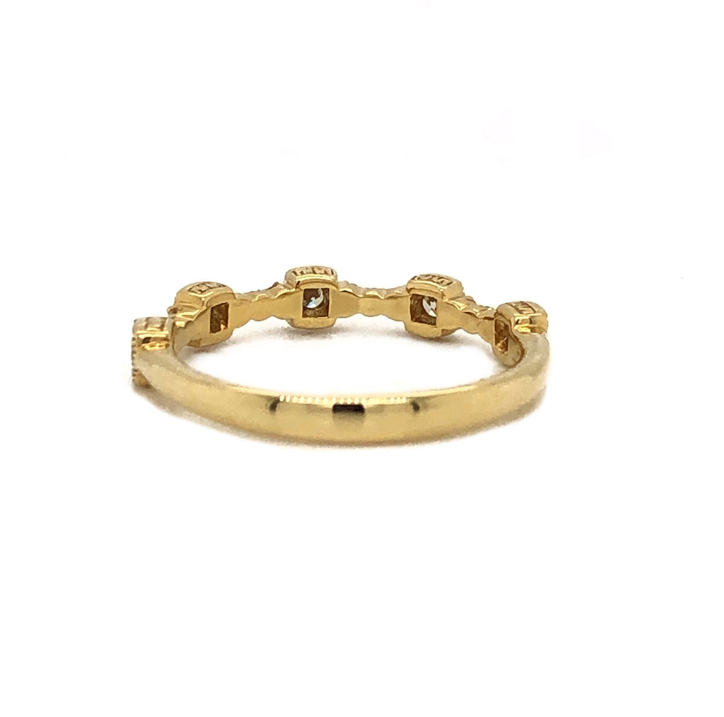 Christopher Designs Stackable Diamond Band 17 Diamonds Equals 0.25ctw 18K Yellow Gold | Blacy's Vault