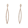 Double Marquise Dangle Earrings Diamonds 0.72 ctw 18K Rose Gold | Blacy's Fine Jewelers Blacys Vault